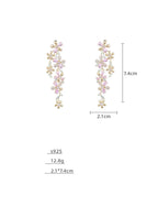 Floral Cubic Zirconia Earrings E7694