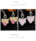 Bow Heart Cubic Zirconia Earrings E7695