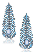 Feather Cubic Zirconia Earrings E7702