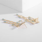 Star Tassel Cubic Zirconia Earrings E7703