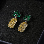 Pineapple Cubic Zirconia Earrings E7714
