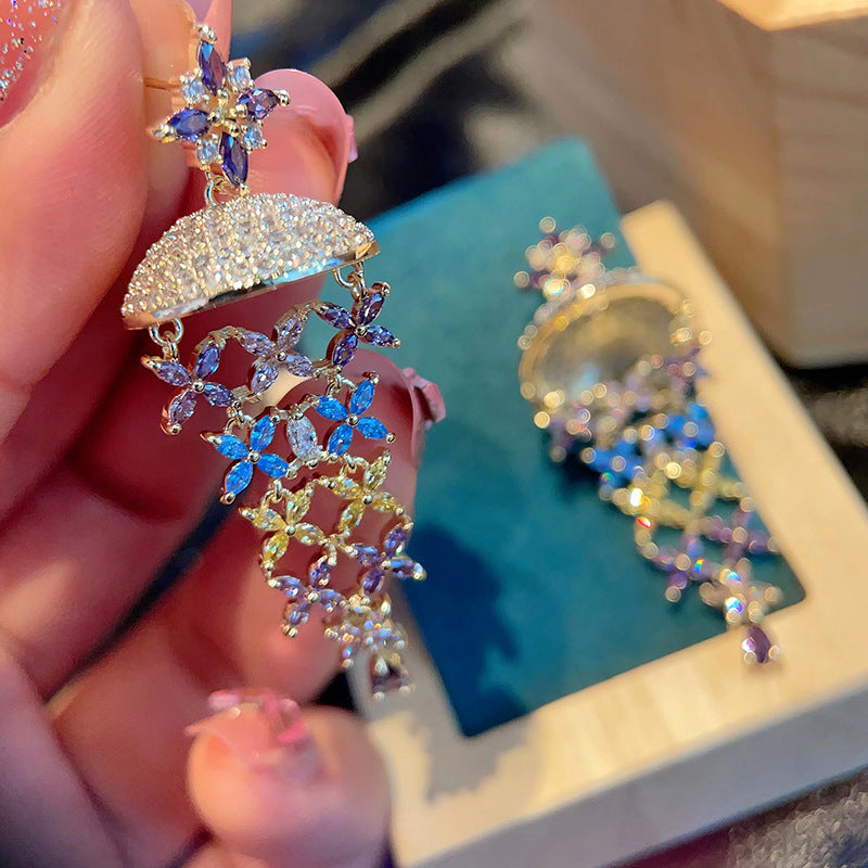 Jellyfish Cubic Zirconia Earrings E7780