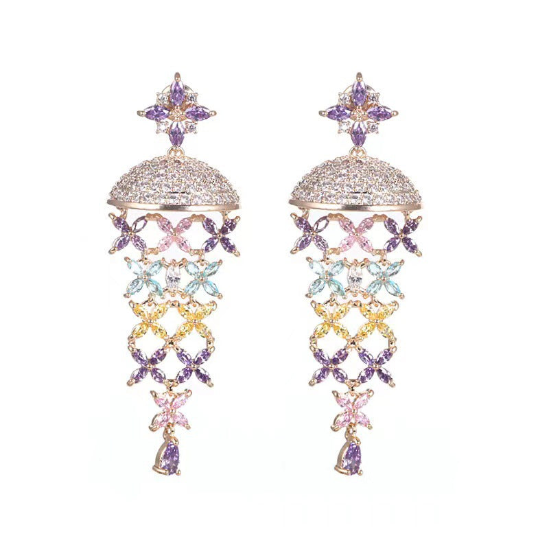 Jellyfish Cubic Zirconia Earrings E7780