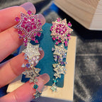 Star Chains Cubic Zirconia Earrings E7781