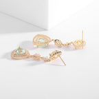 Geometric Triangle Cubic Zirconia Earrings E7808