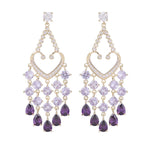 Tassel Cubic Zirconia Earrings E7826