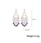 Tassel Cubic Zirconia Earrings E7826