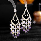 Tassel Cubic Zirconia Earrings E7826