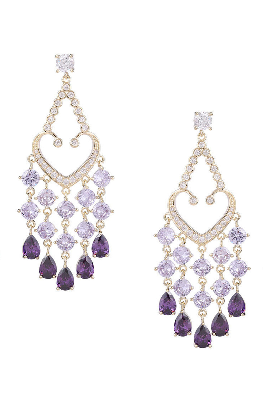 Tassel Cubic Zirconia Earrings E7826
