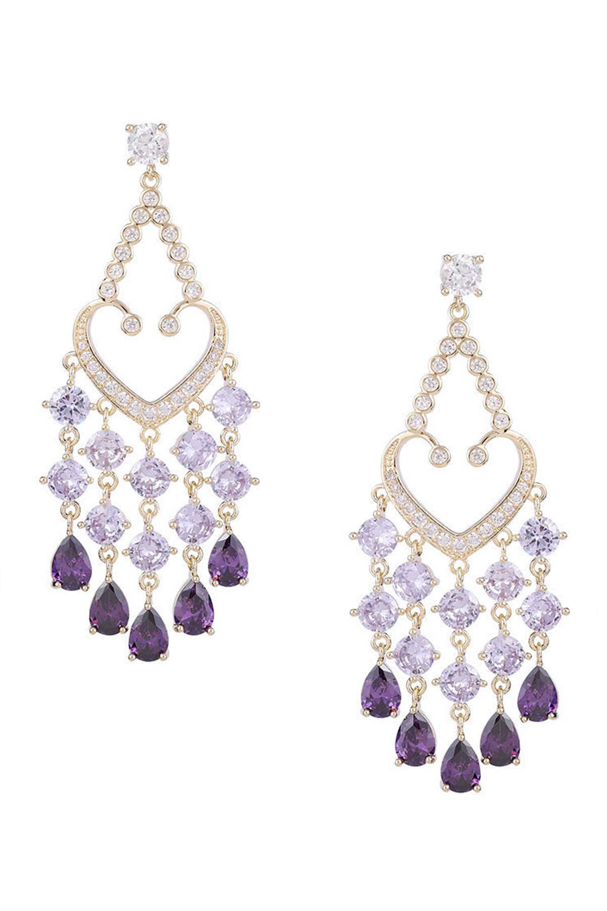 Tassel Cubic Zirconia Earrings E7826