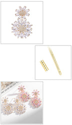 Flower Cubic Zirconia Earrings E7827