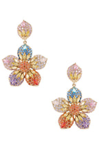 Flower Cubic Zirconia Earrings E7856