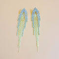 Tassel Rhinestone Earrings E7860