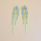 Tassel Rhinestone Earrings E7860