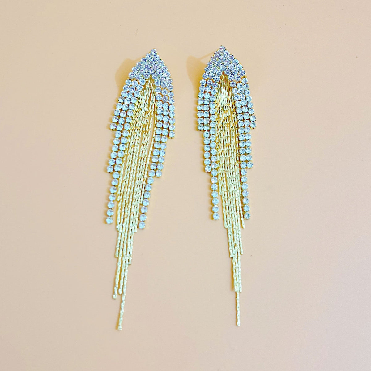 Tassel Rhinestone Earrings E7860