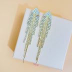 Tassel Rhinestone Earrings E7860
