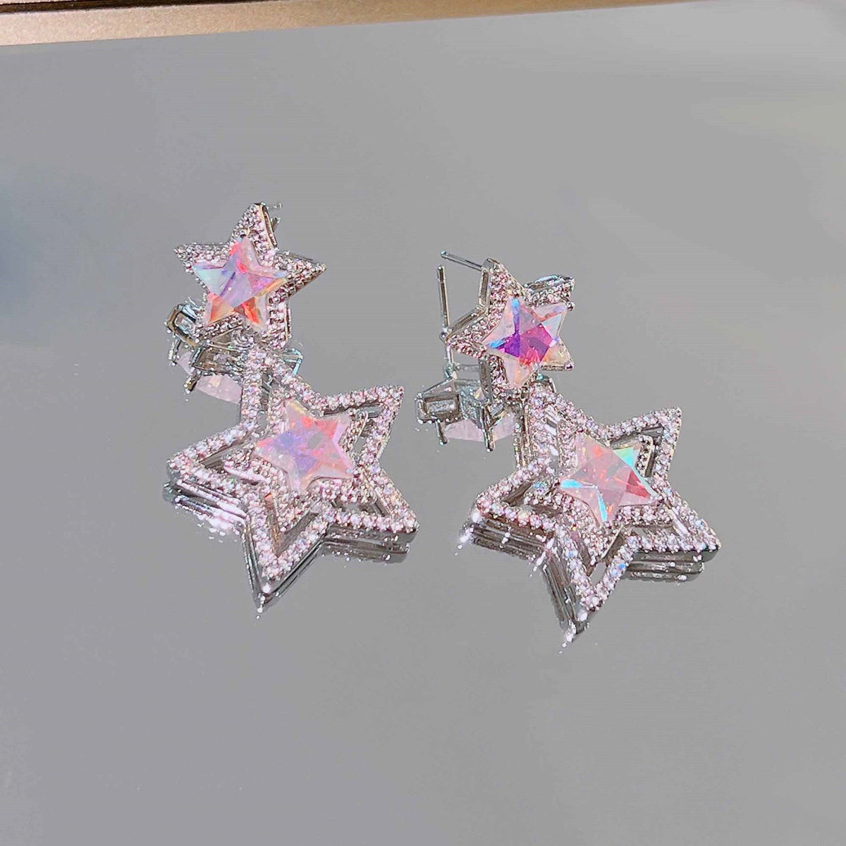 Star Cubic Zirconia Earrings E7883