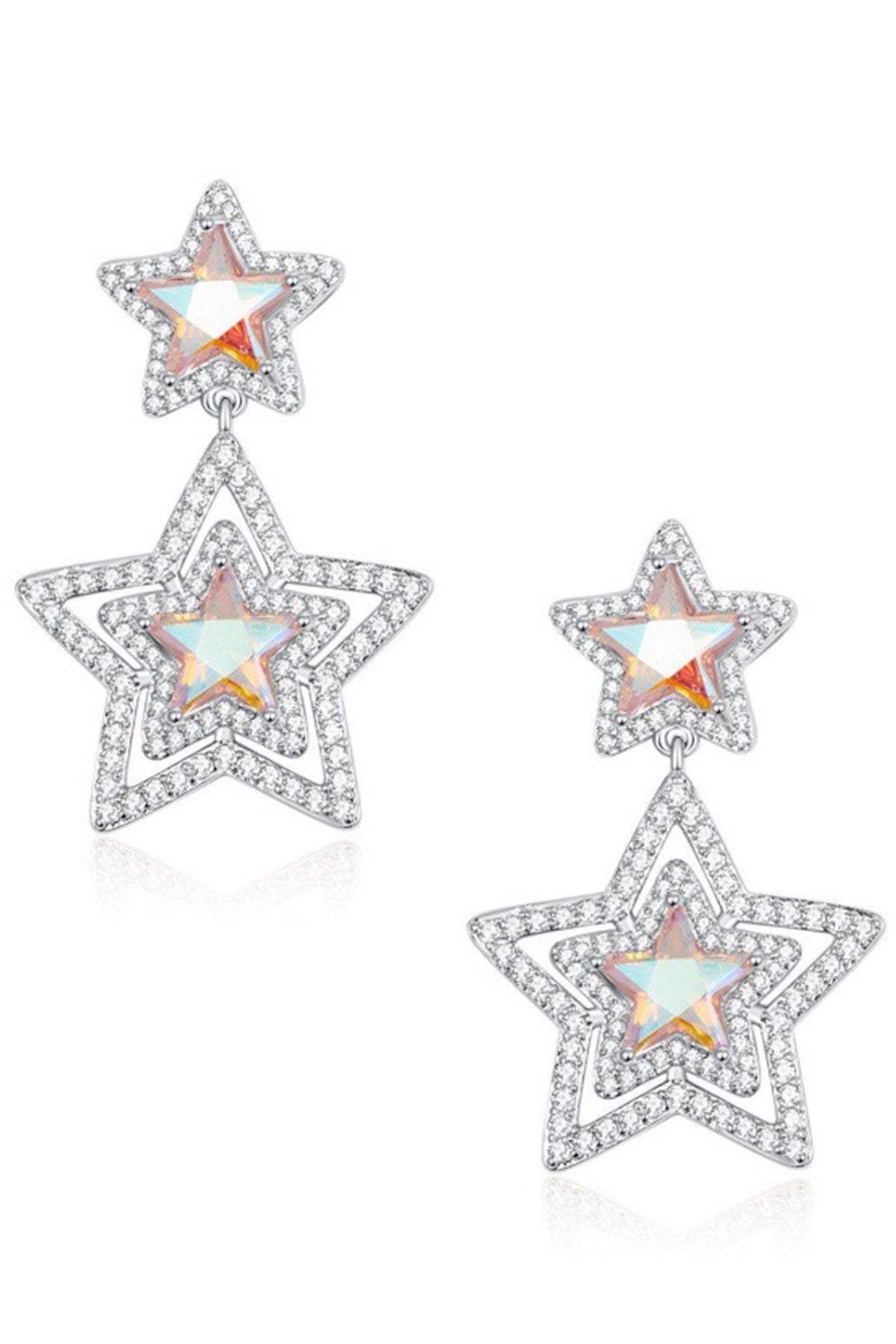 Star Cubic Zirconia Earrings E7883