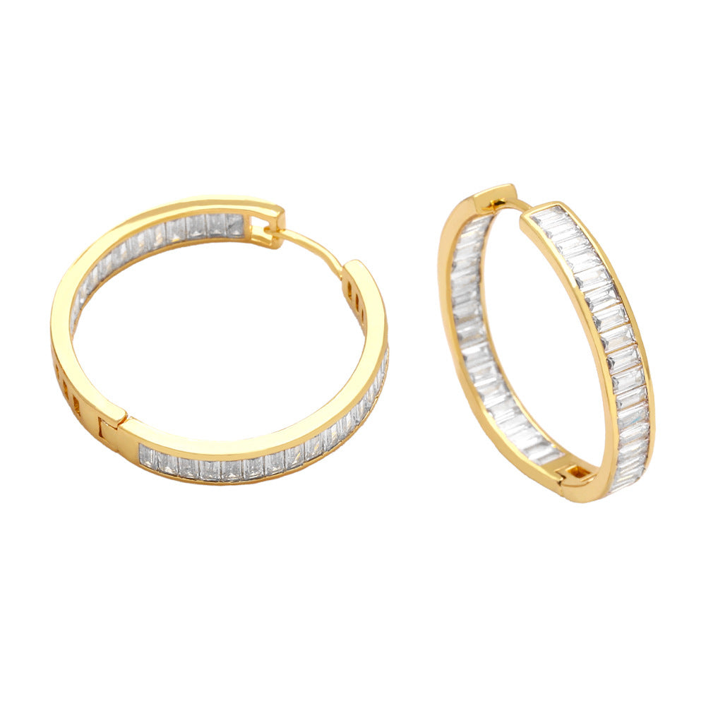 Hoop Cubic Zirconia Earrings E7891