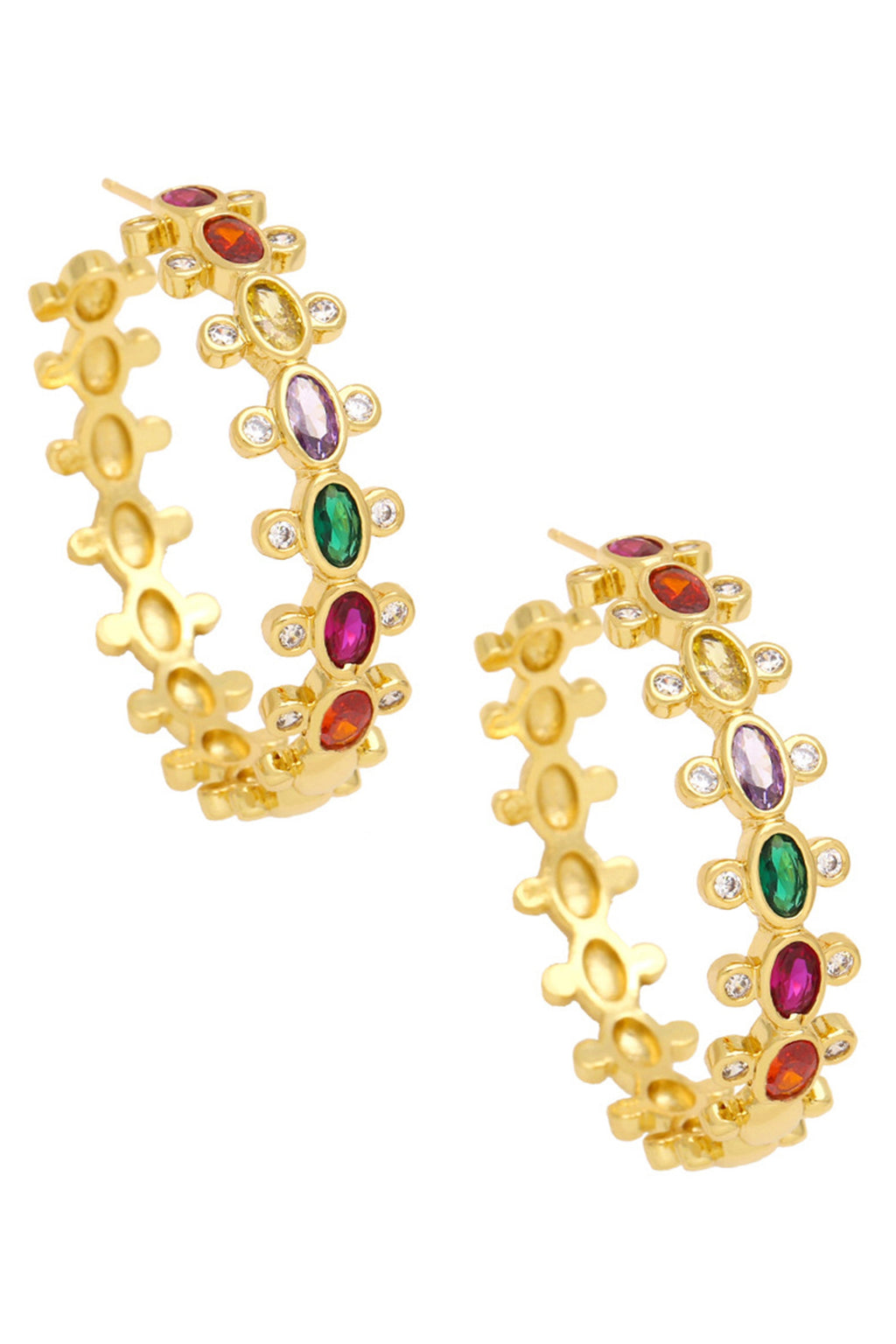 Hoop Cubic Zirconia Earrings E7893