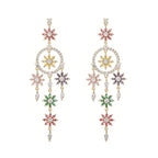 Dreamcatcher Tassel Cubic Zirconia Earrings E7913