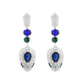 Snake Head Cubic Zirconia Earrings E7916