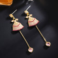 Dress Tassel Cubic Zirconia Earrings E7918