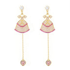 Dress Tassel Cubic Zirconia Earrings E7918