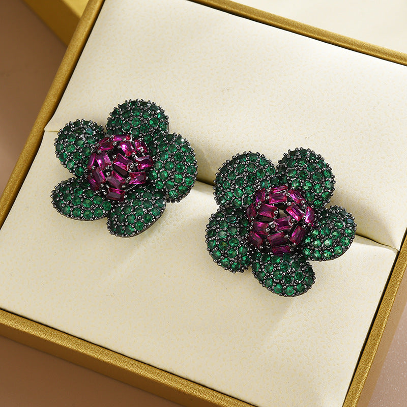Butterfly Teardrop Cubic Zirconia Earrings E7924