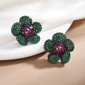 Butterfly Teardrop Cubic Zirconia Earrings E7924