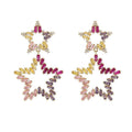 Star Cubic Zirconia Earrings E7927