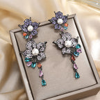 Floral Cubic Zirconia Earrings E7929