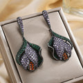 Floral Cubic Zirconia Earrings E7930