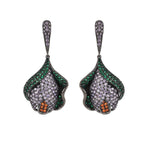 Floral Cubic Zirconia Earrings E7930