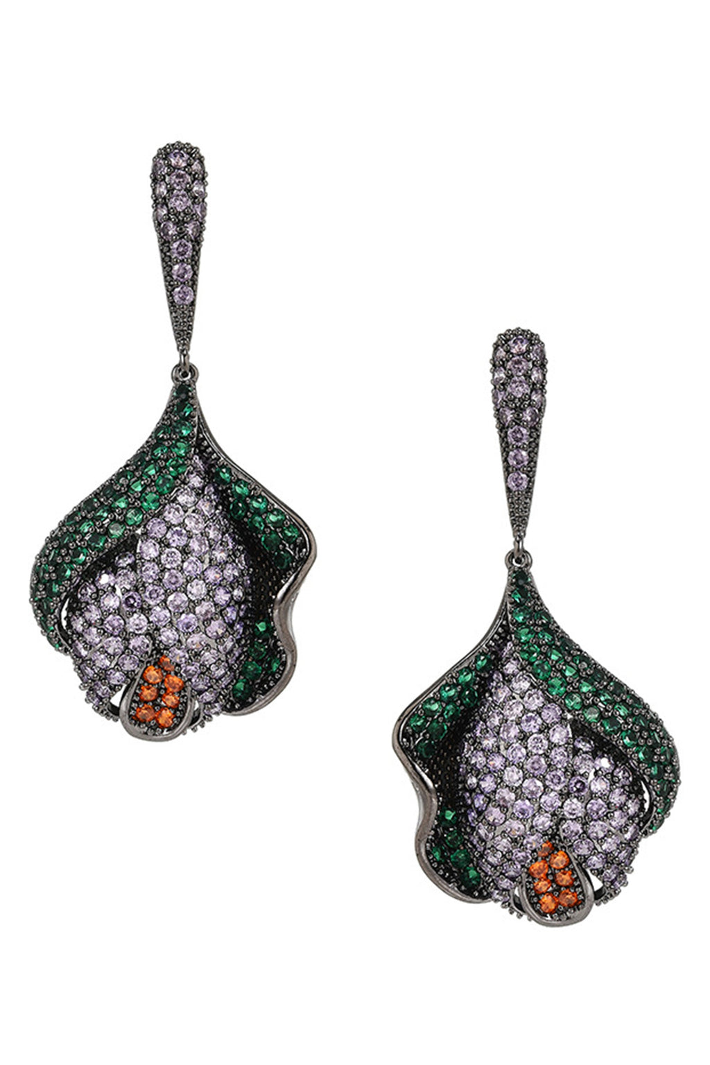 Floral Cubic Zirconia Earrings E7930