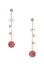 Ball Tassel Cubic Zirconia Earrings E7950