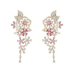Floral Cubic Zirconia Earrings E7951