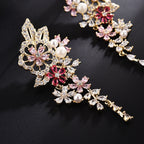 Floral Cubic Zirconia Earrings E7951