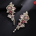 Floral Cubic Zirconia Earrings E7951