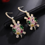 Turtle Cubic Zirconia Earrings E7952