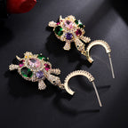 Turtle Cubic Zirconia Earrings E7952