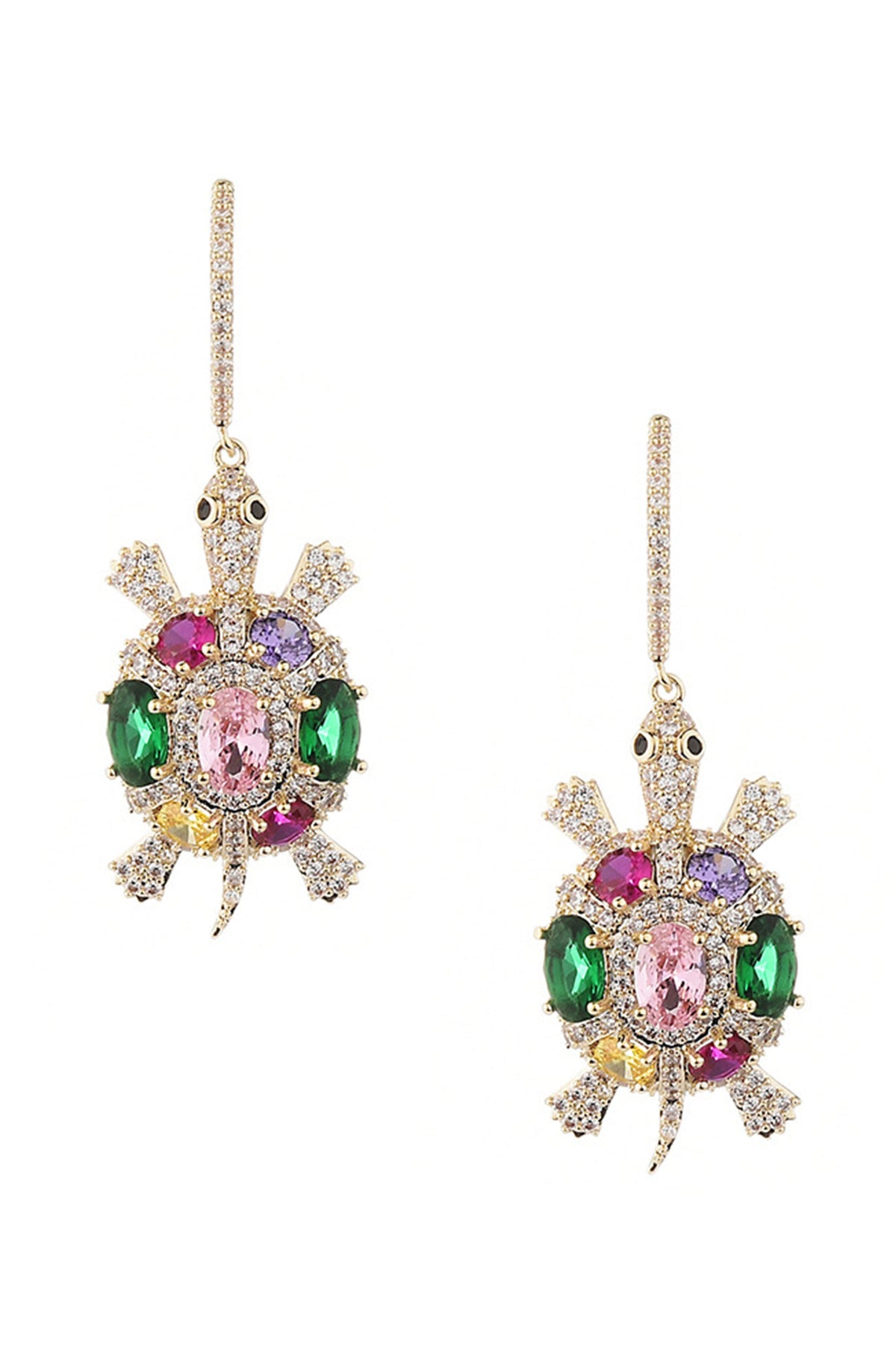 Turtle Cubic Zirconia Earrings E7952