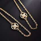 Bat Chain Cubic Zirconia Earrings E7957