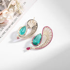 Geometry Teardrop Cubic Zirconia Earrings E7961