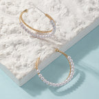 Pearl Hoop Earrings E8053