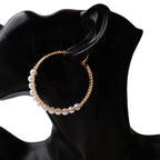 Pearl Hoop Earrings E8053