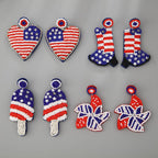 Independence Day Windmill Seed Bead Earrings E8066