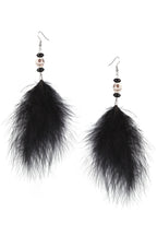 Skull Feather Tassel Earrings E8242