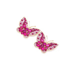 Butterfly Rhinestone Stud Earrings E8317