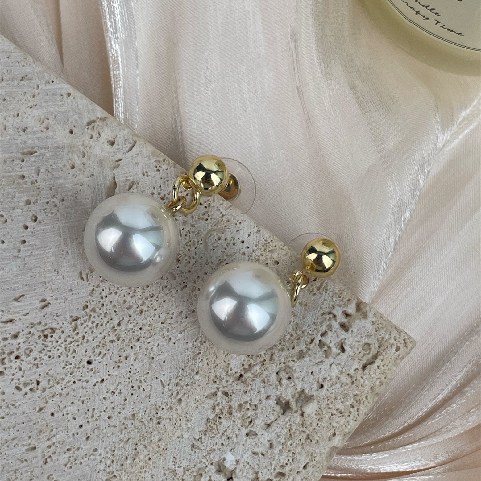 Glass Pear Beads Earrings E8684